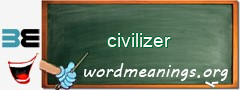 WordMeaning blackboard for civilizer